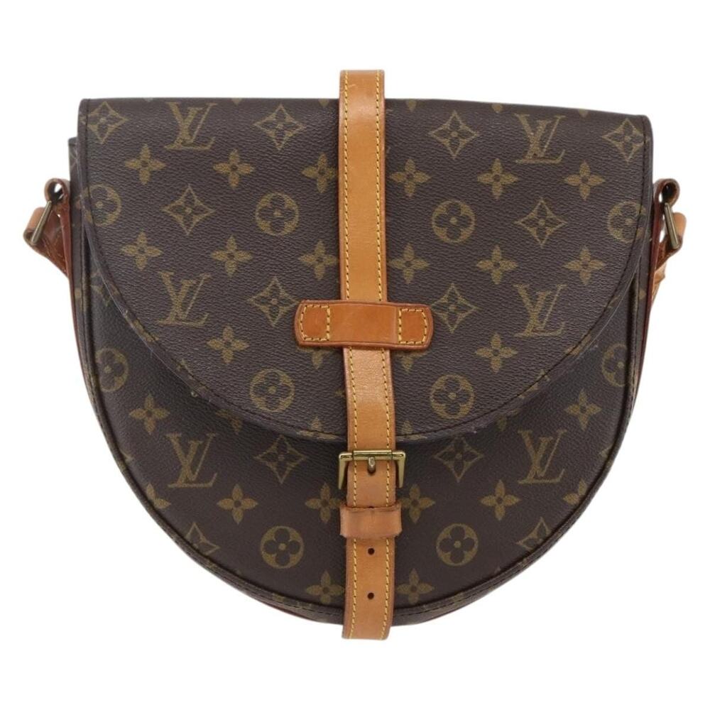 Louis Vuitton Monogram Chantilly GM Shoulder Bag Brown